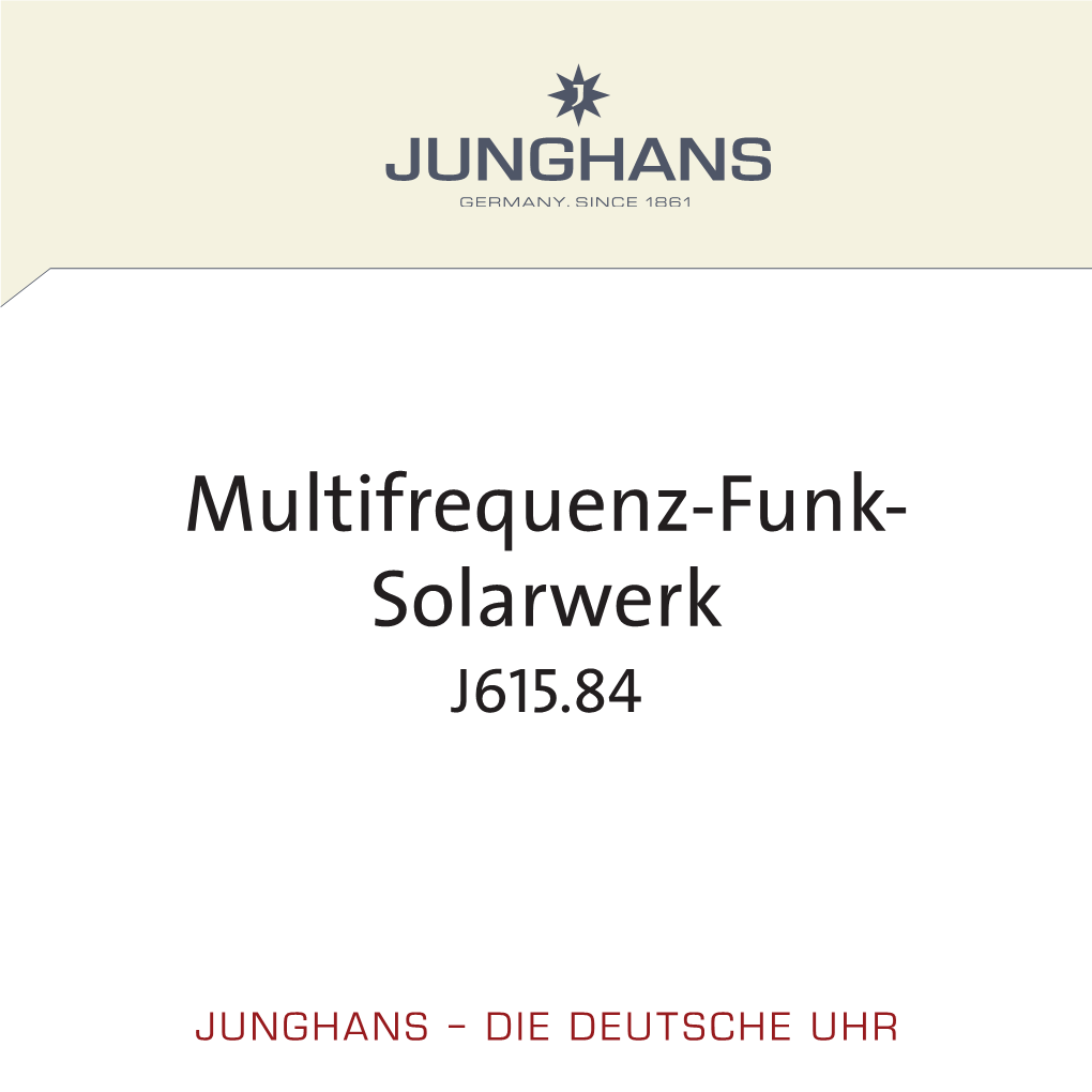 Multifrequenz-Funk- Solarwerk J615.84