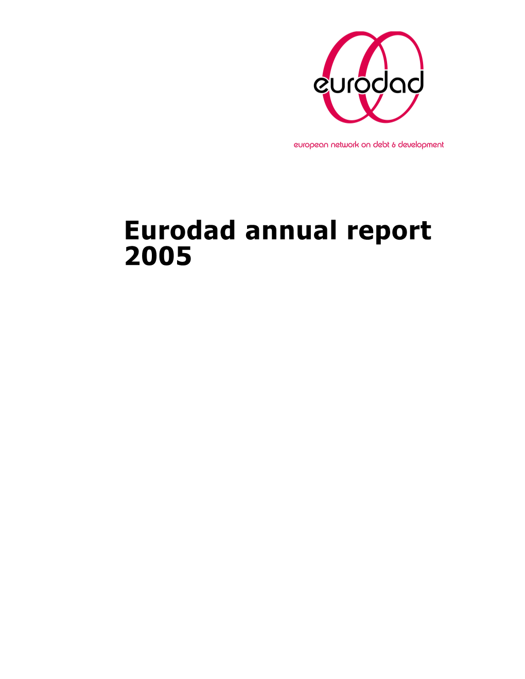 Eurodad Annual Report 2005