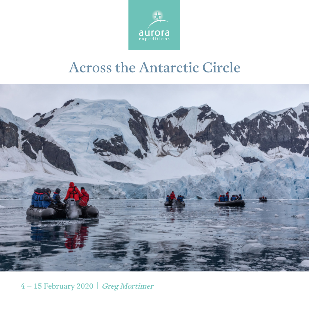 Across the Antarctic Circle