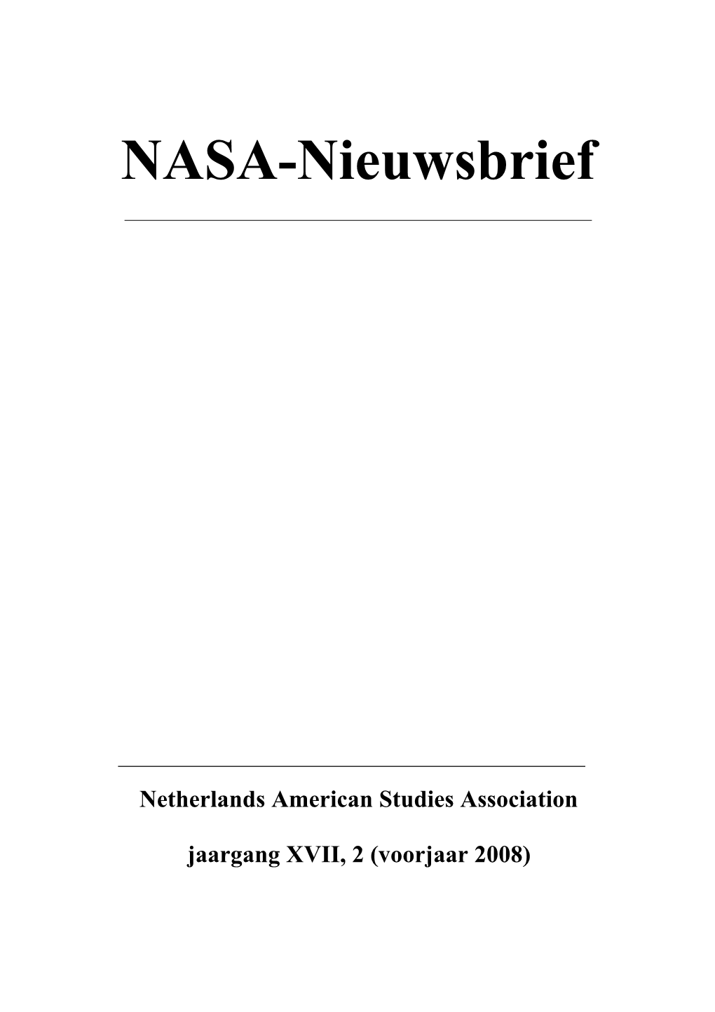 NASA-Nieuwsbrief