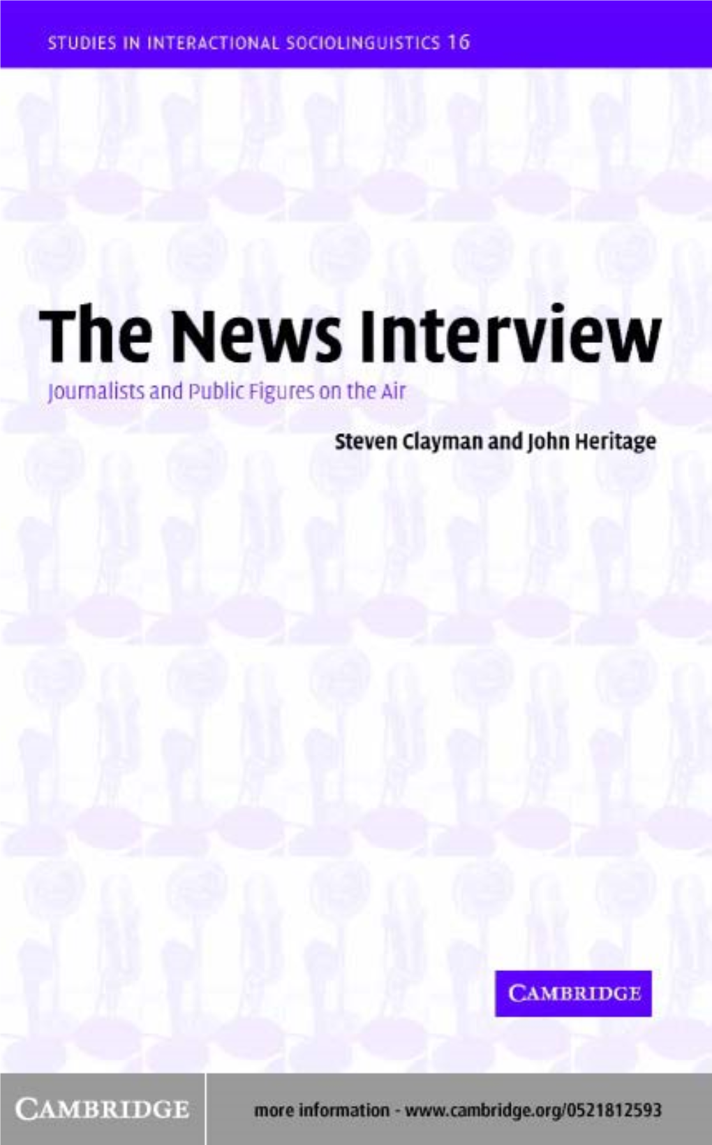 The News Interview: Journalists and Public Figures on The