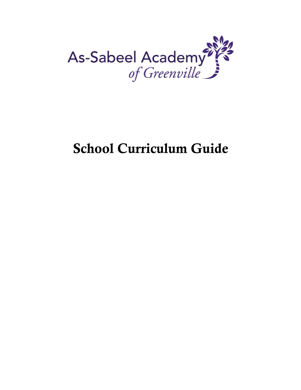 School Curriculum Guide