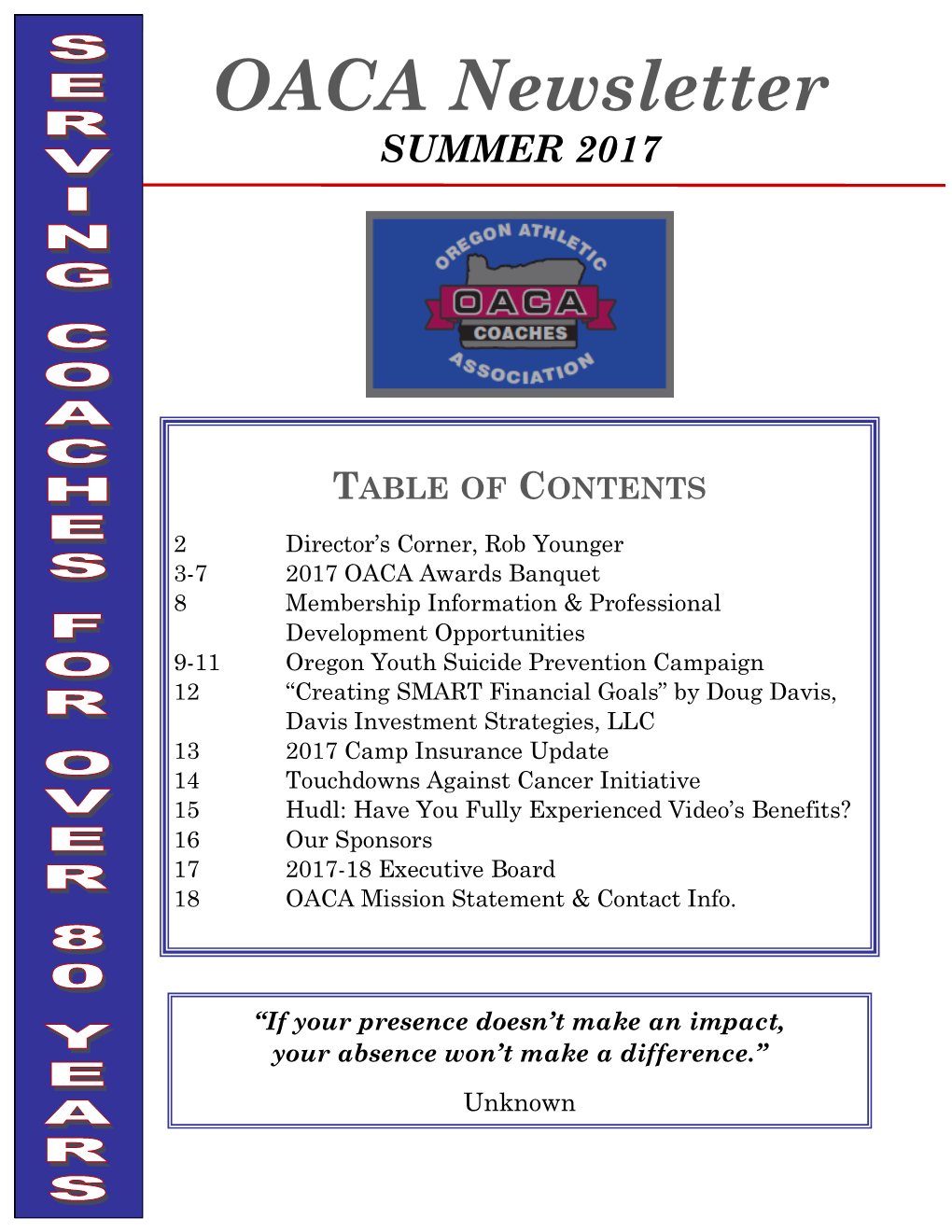 2017 Summer Newsletter