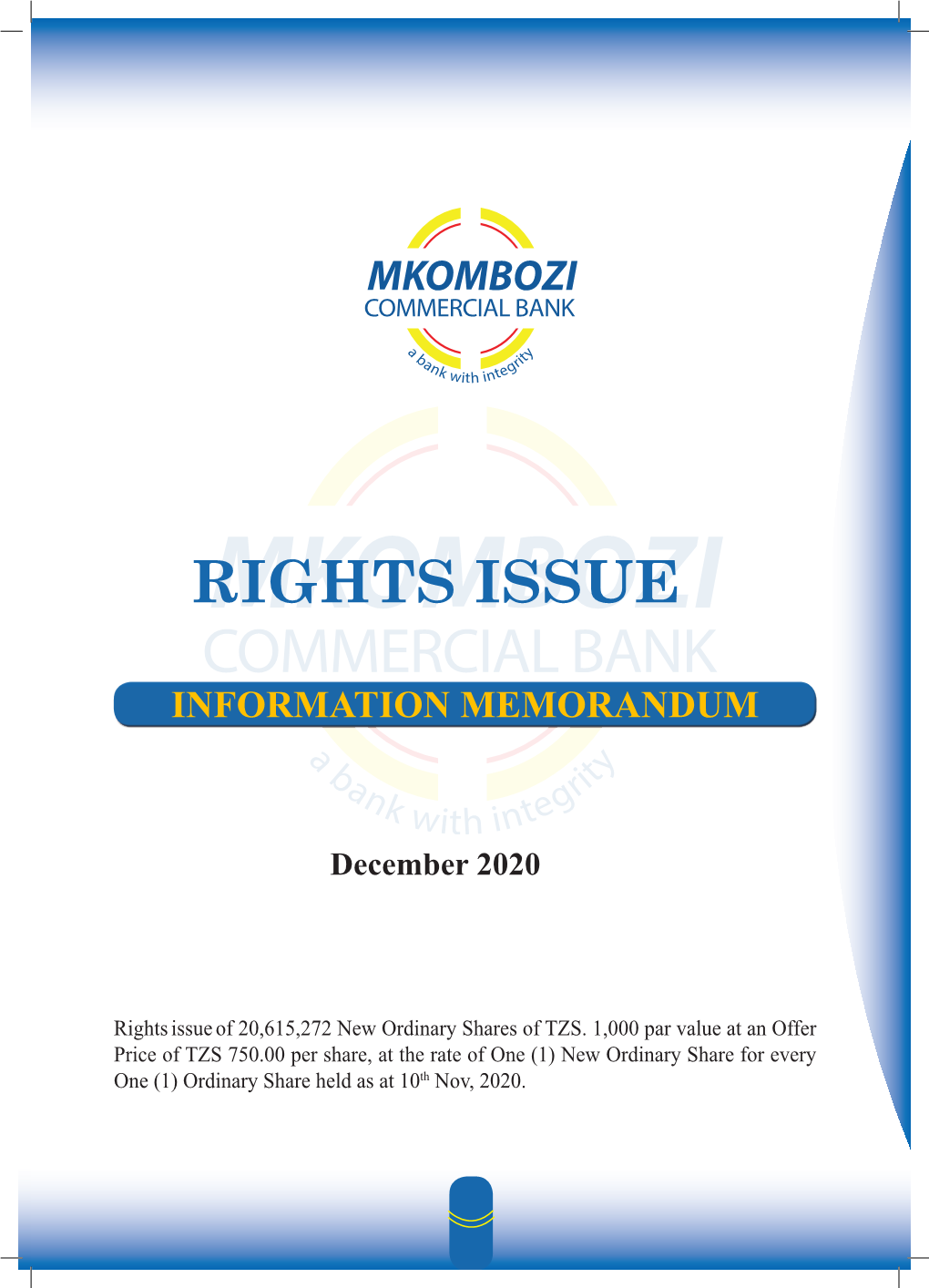Rights Issue