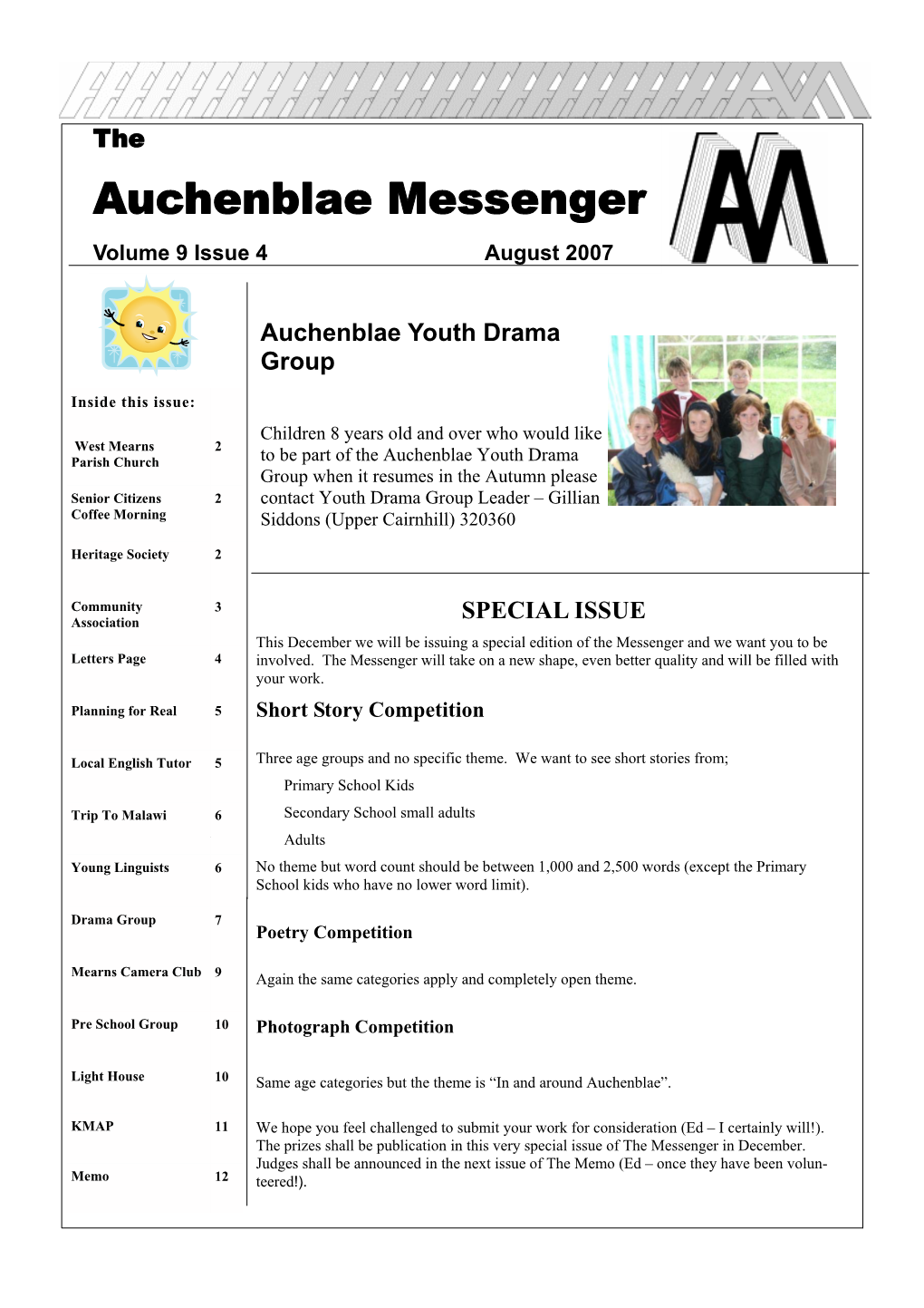 Auchenblae Messenger Volume 9 Issue 4 August 2007