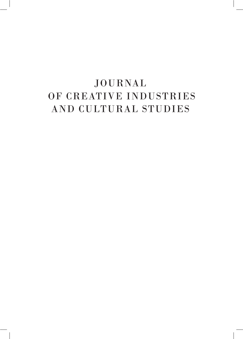 The Cultural and Creative Industries in Nigeria