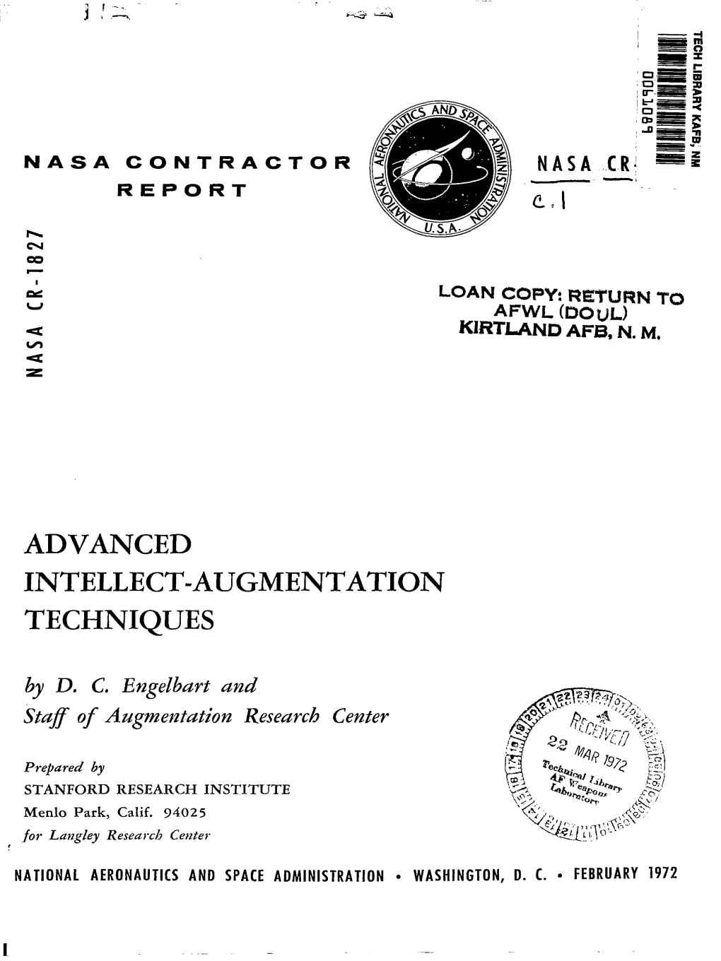 ADVANCED INTELLECT-AUGMENTATION TECHNIQUES by D