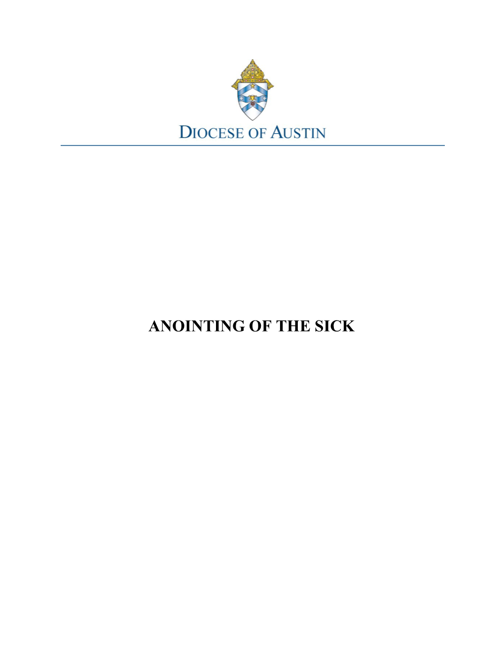 Annointing of the Sick