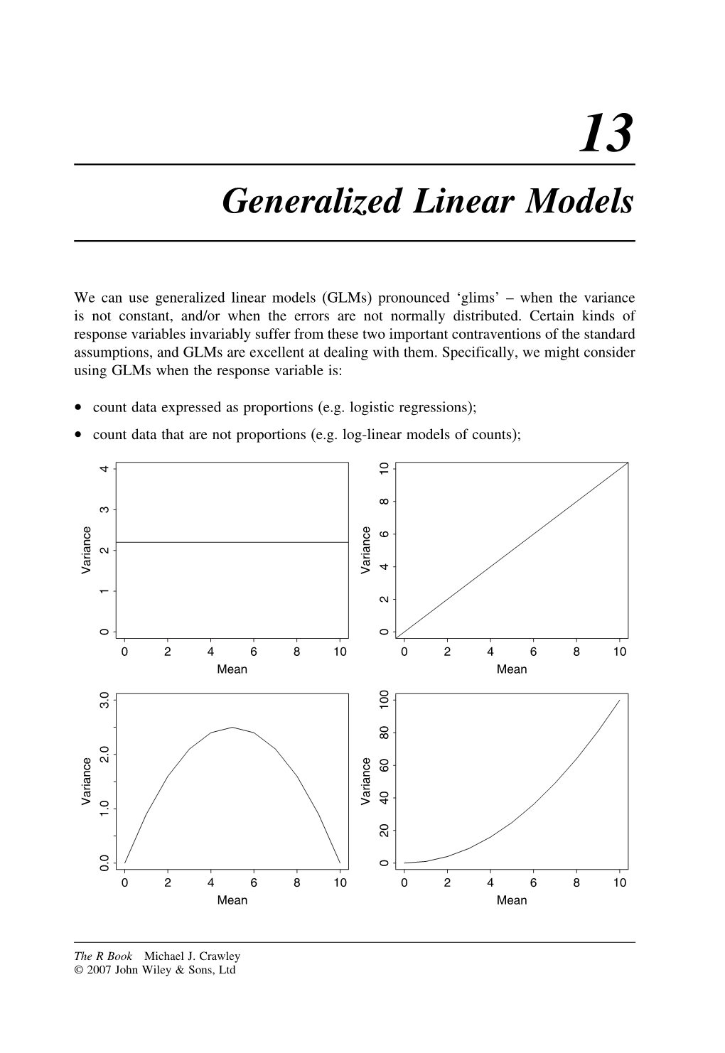 Generalized Linear Models