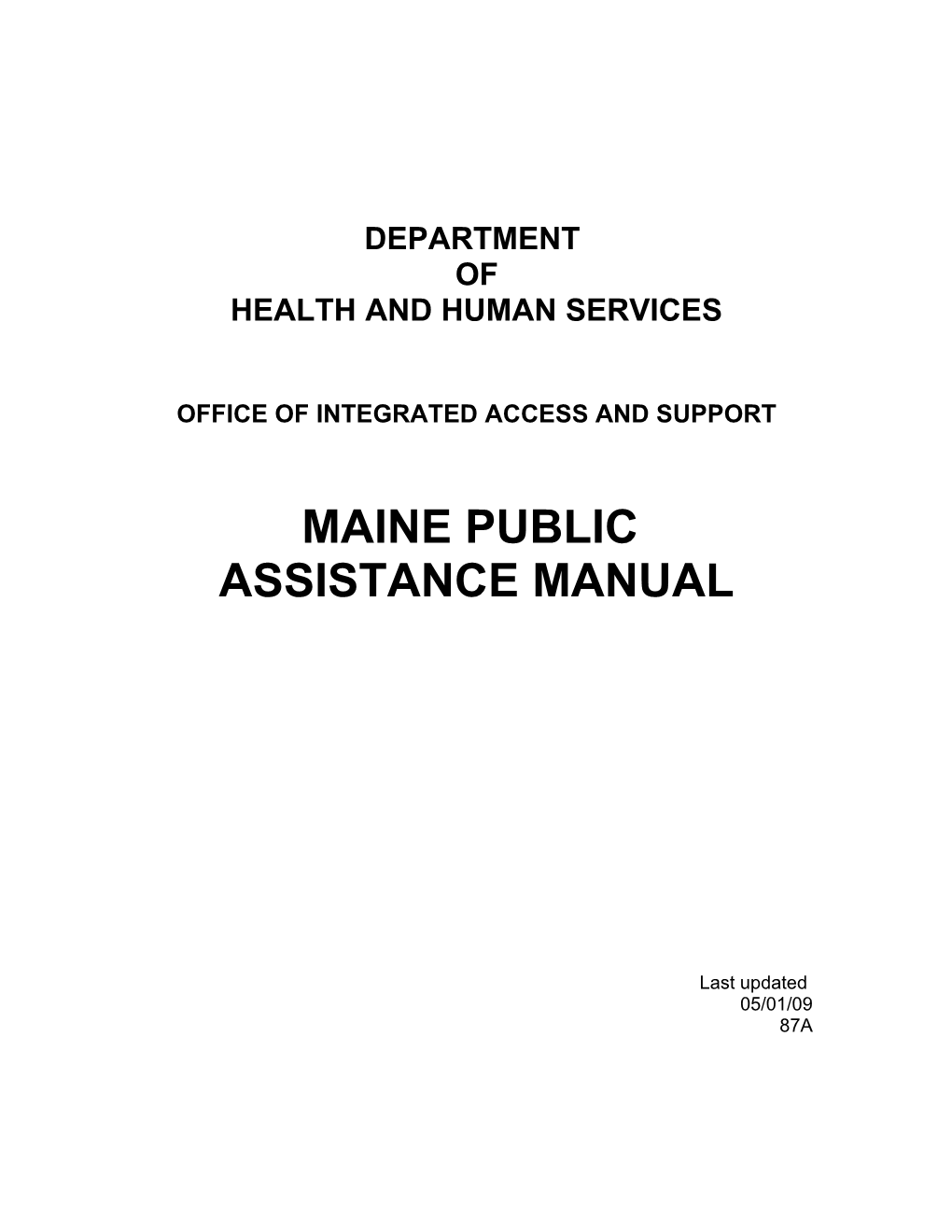 Health and Human Services