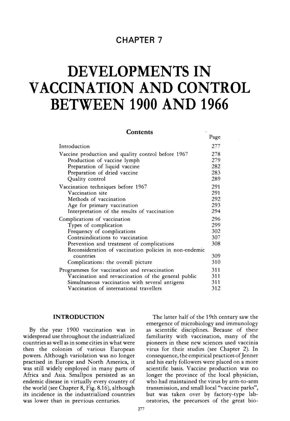 Chapter 7. Developments in Vaccination and Control Between