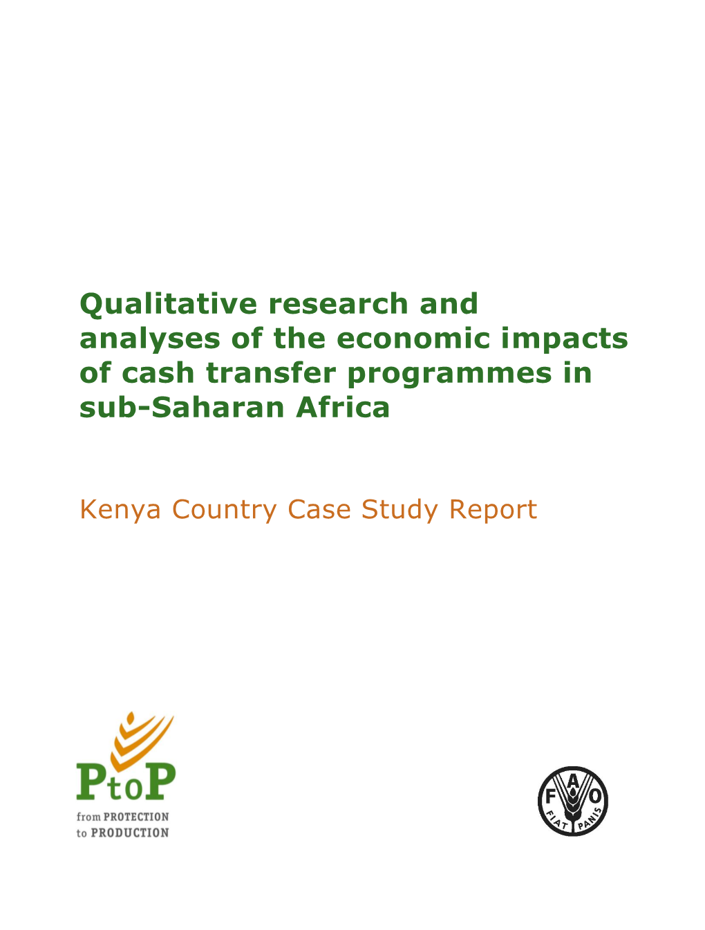 Kenya Country Case Study Report