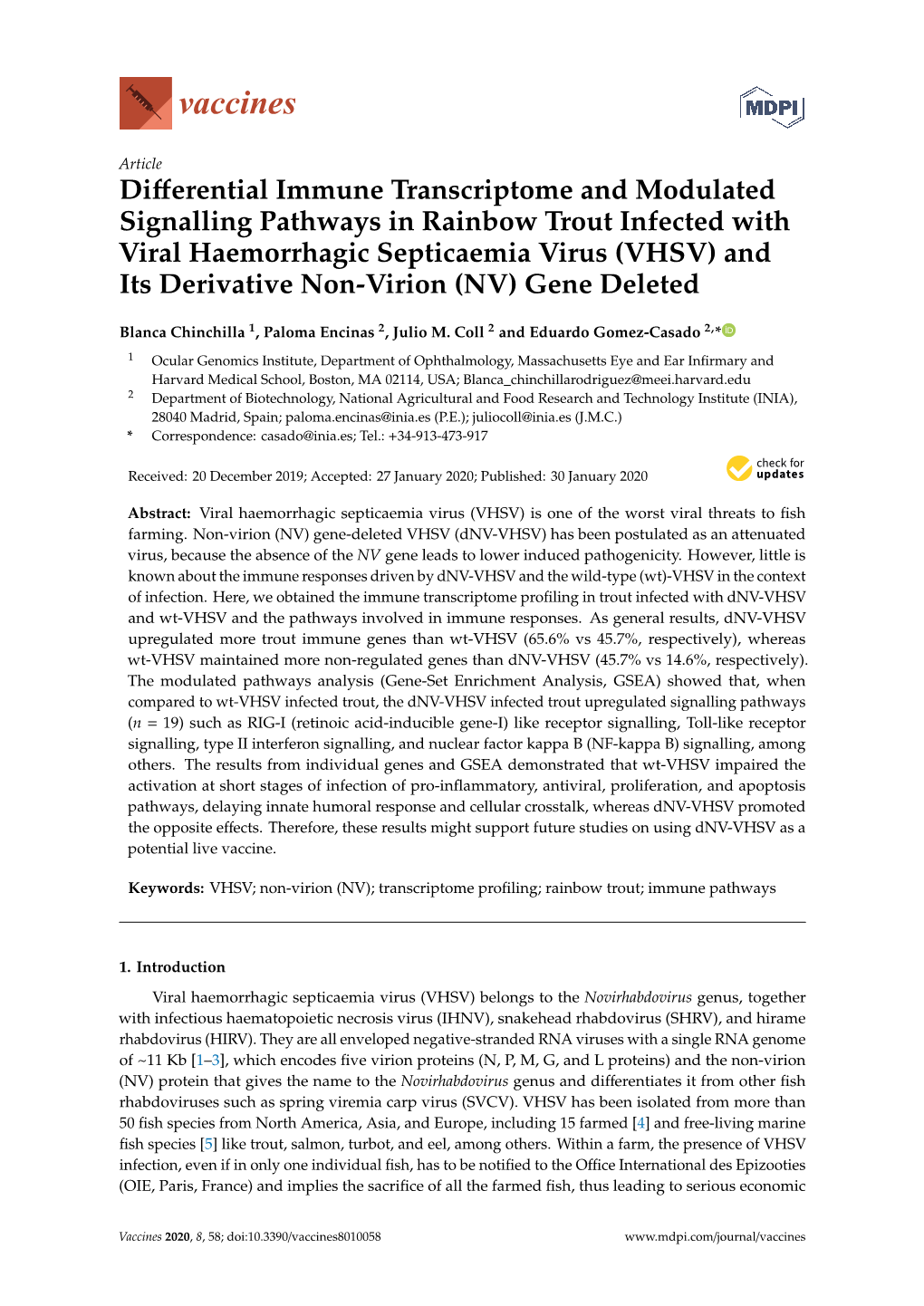 Differential Immune Transcriptome and Modulated Signalling