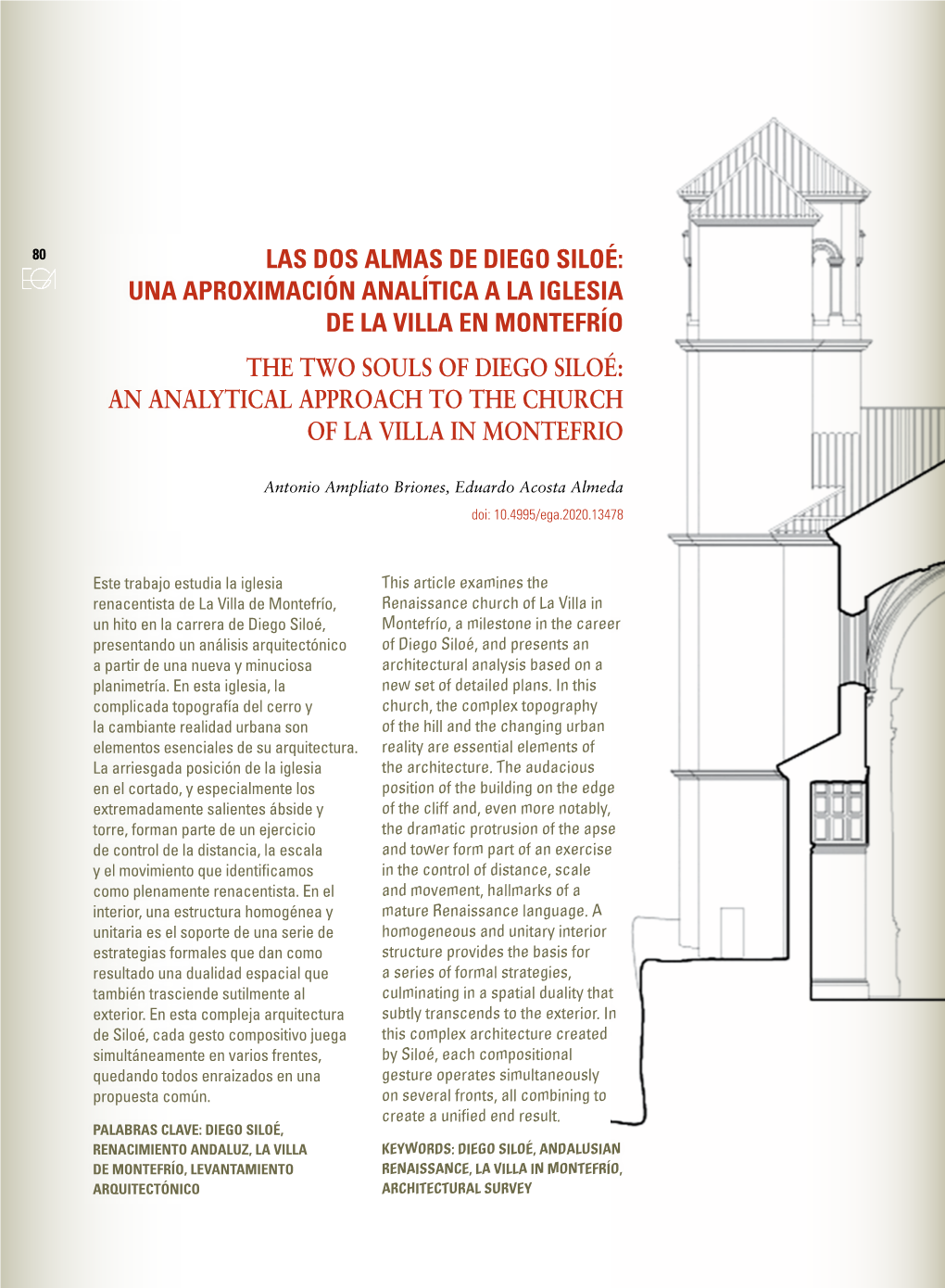 The Two Souls of Diego Siloé: an Analytical Approach to the Church of La Villa in Montefrio