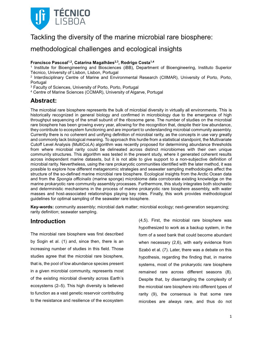 Tackling the Diversity of the Marine Microbial Rare Biosphere: Methodological Challenges and Ecological Insights