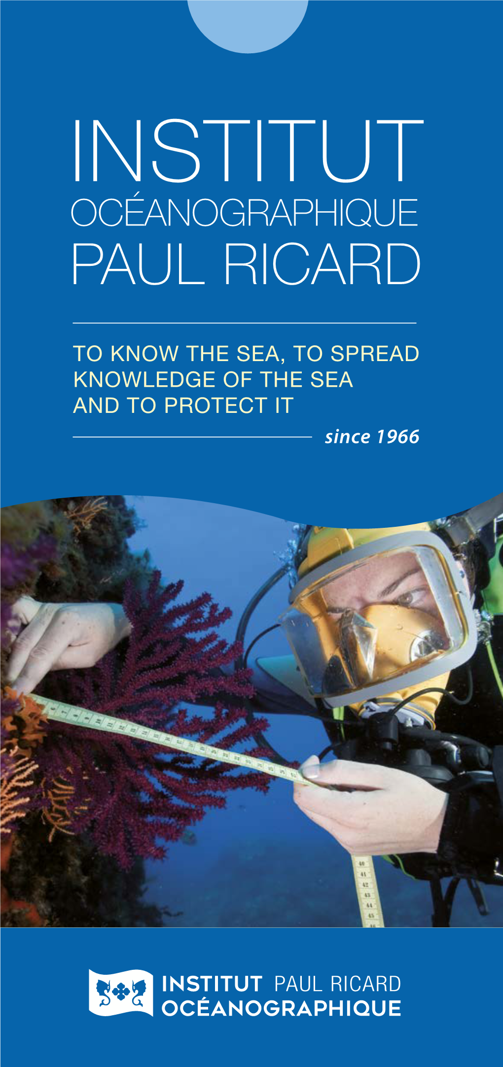 Booklet Paul Ricard Oceanographic Institute's Presentation May 2016