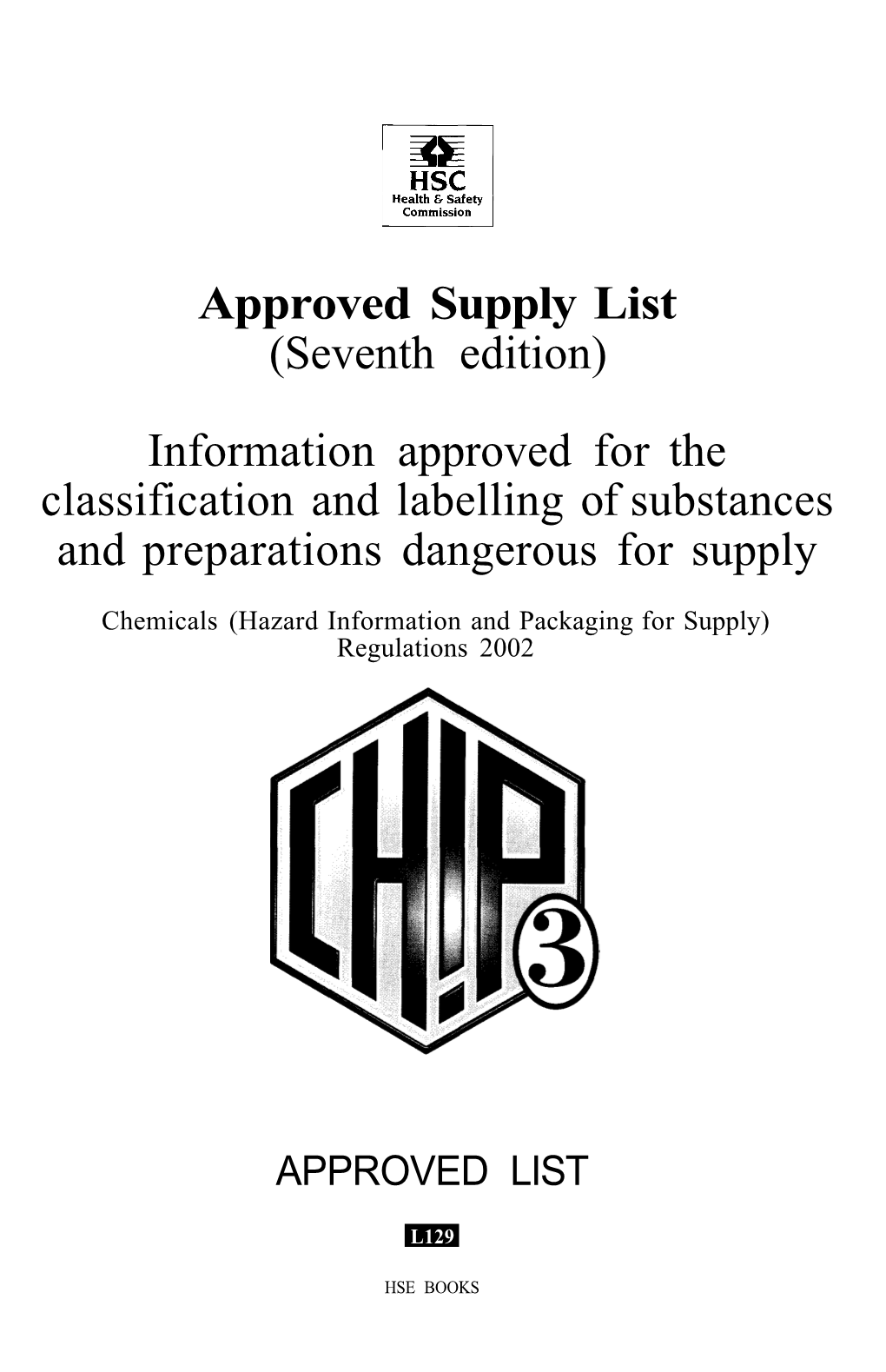 Approved Supply List (Seventh Edition)