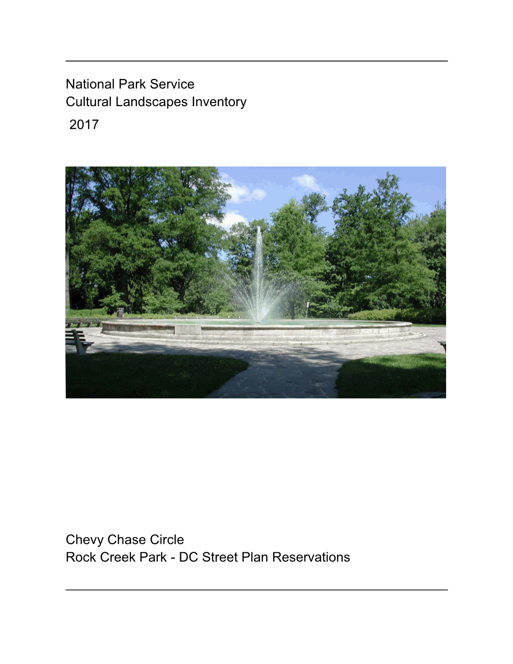 National Park Service Cultural Landscapes Inventory 2017 Chevy
