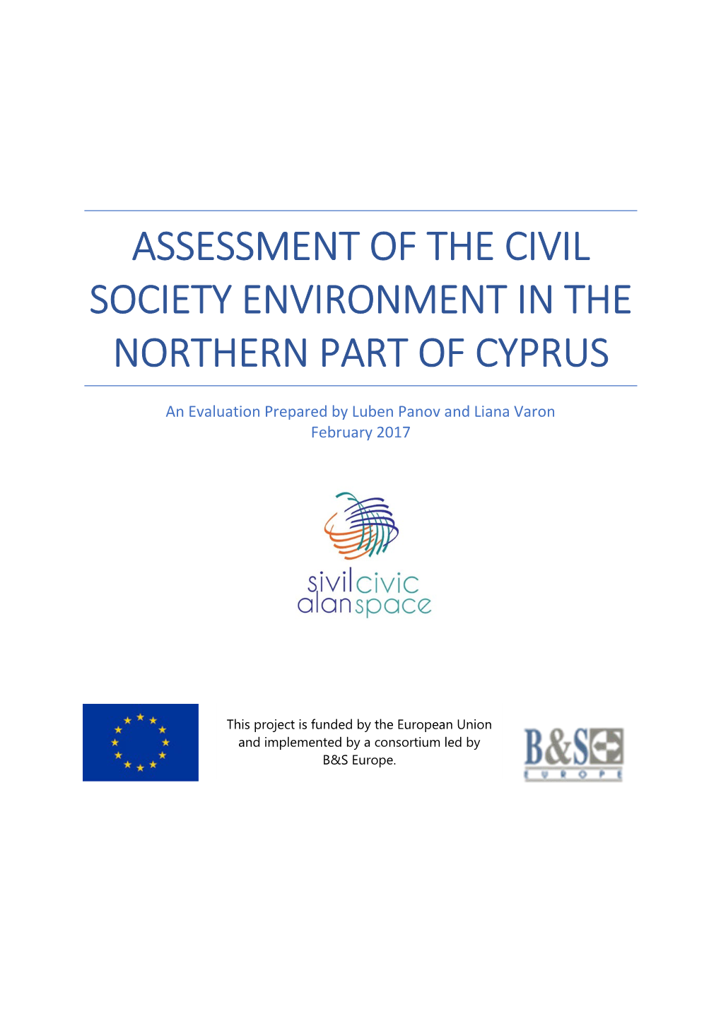 Assessment of the Civil Society Environment in the Northern Part of Cyprus