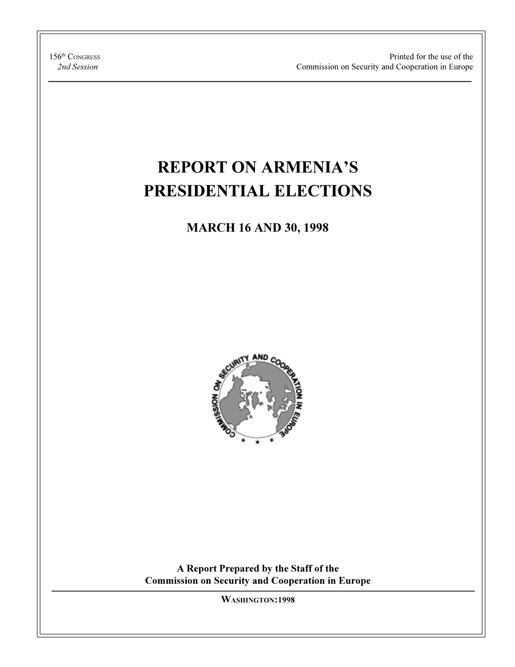 March 1998 Armenian Elections