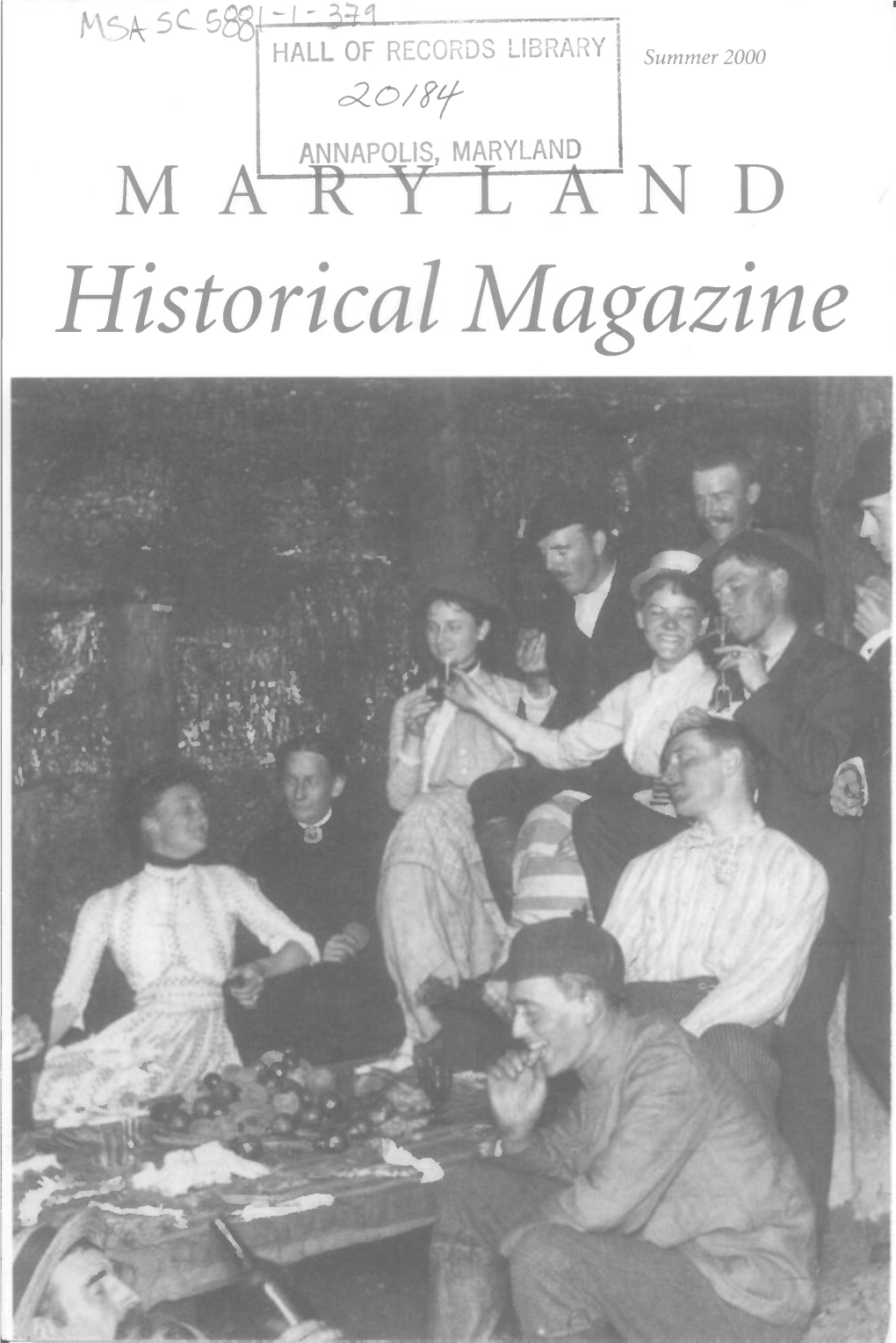 Maryland Historical Magazine, 2000, Volume 95, Issue No. 2