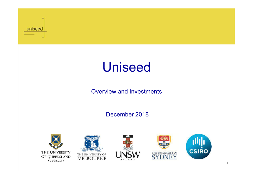 Uniseed Named No.5 University Venture Fund Worldwide