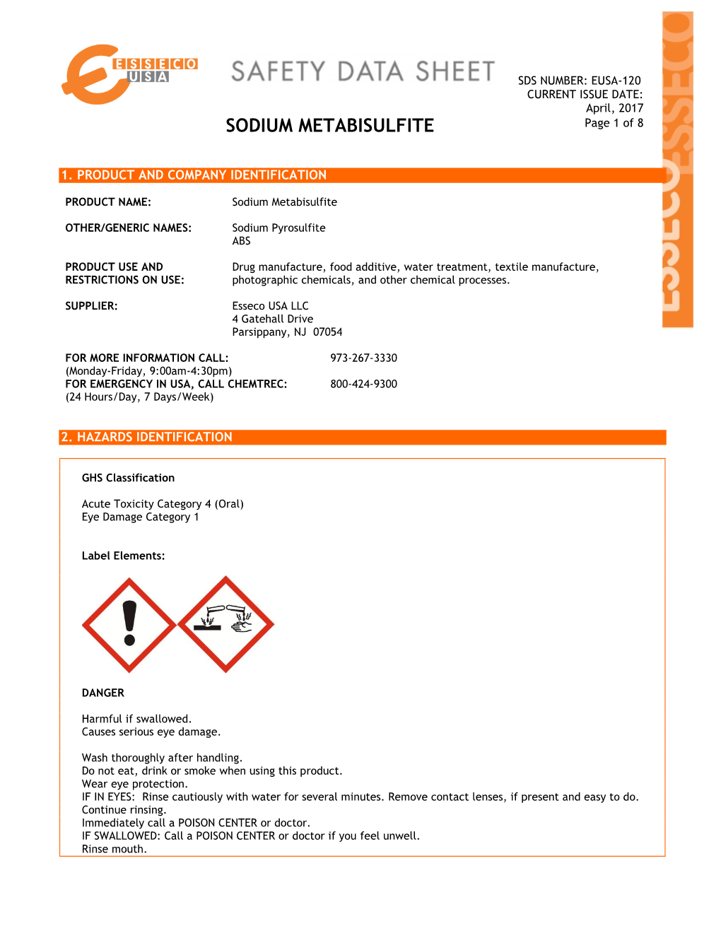 Sodium Metabisulfite