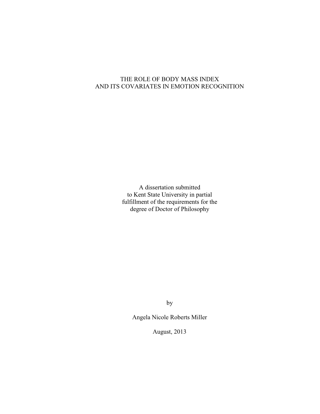 The Role of Body Mass Index and Its Covariates in Emotion Recognition