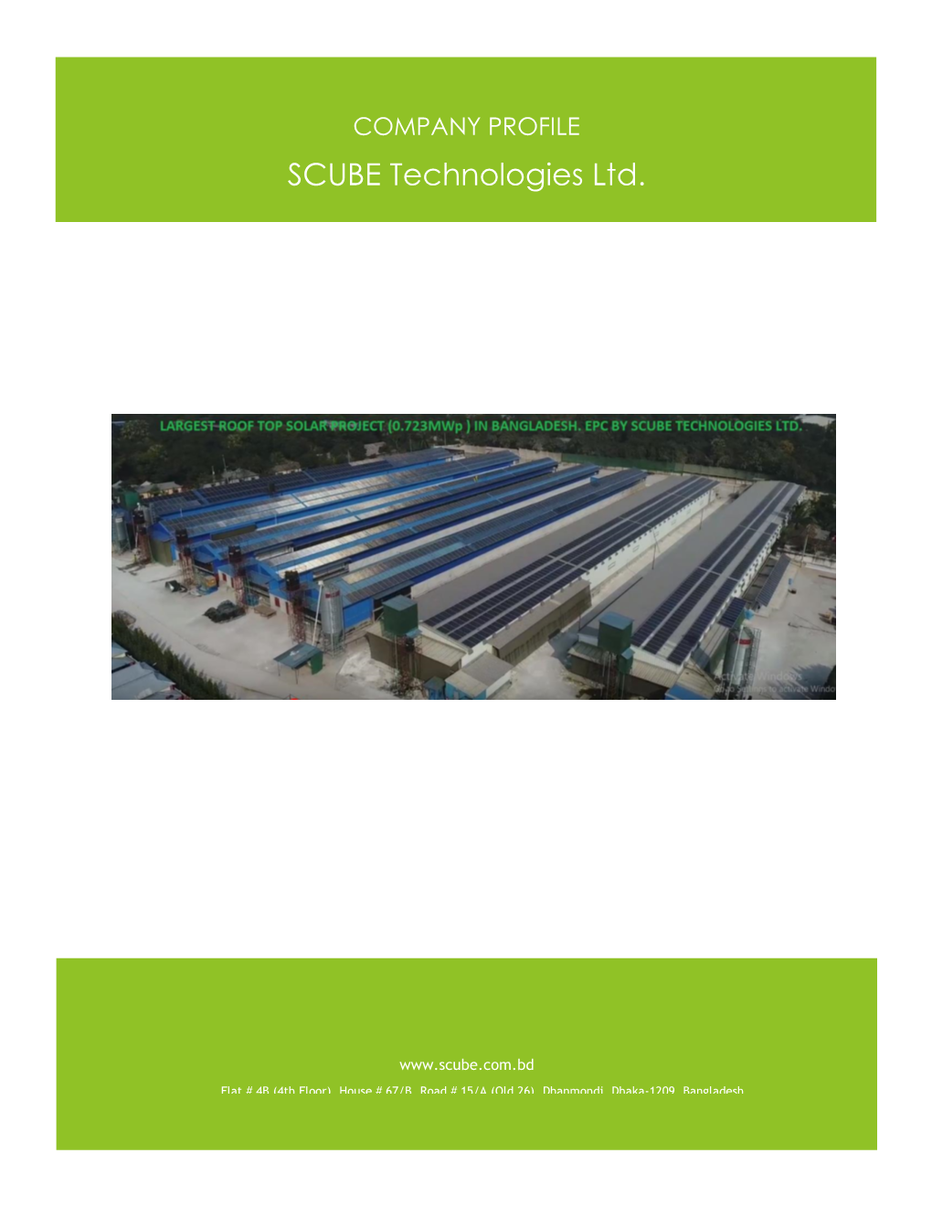 COMPANY PROFILE SCUBE Technologies Ltd