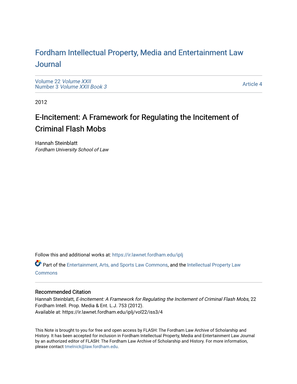 A Framework for Regulating the Incitement of Criminal Flash Mobs