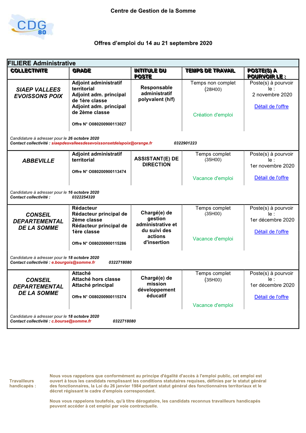 FILIERE Administrative