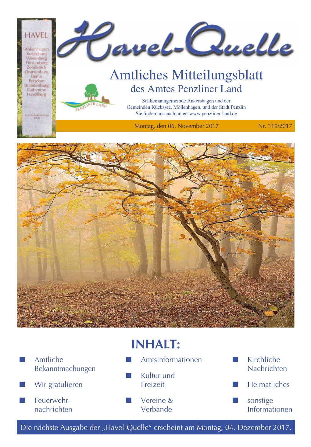 Amtliches Mitteilungsblatt