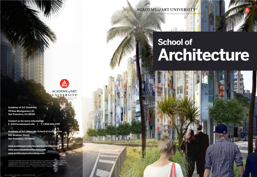 School of Architecture Program Extended Brochure