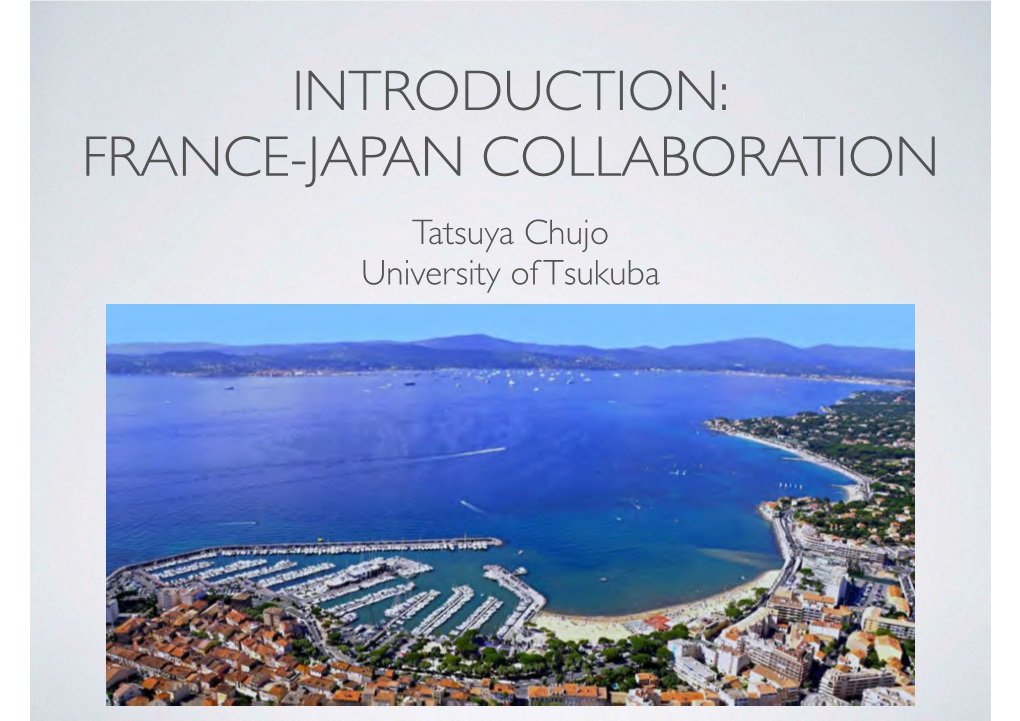 France-Japan Collaboration