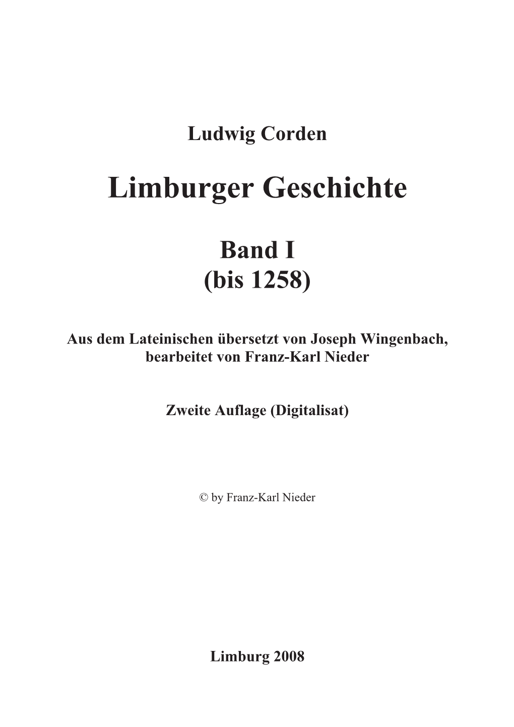 Limburger Geschichte