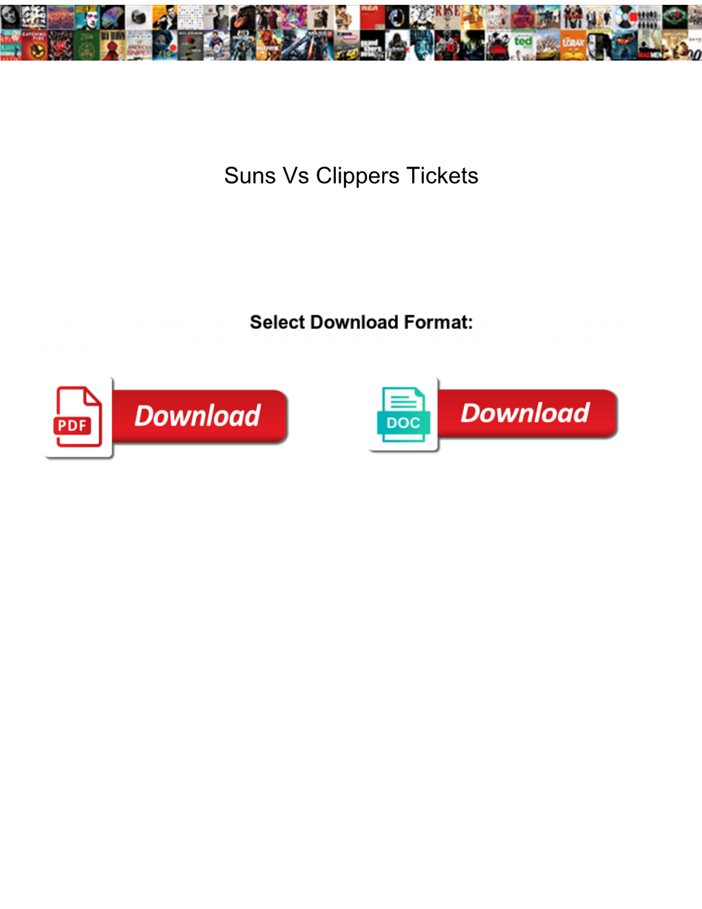 Suns Vs Clippers Tickets