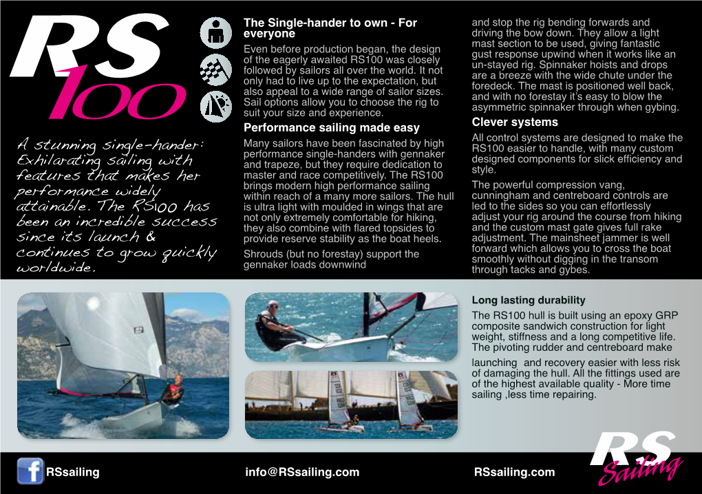 A Stunning Single-Hander: Exhilarating Sailing with Features That Makes Her