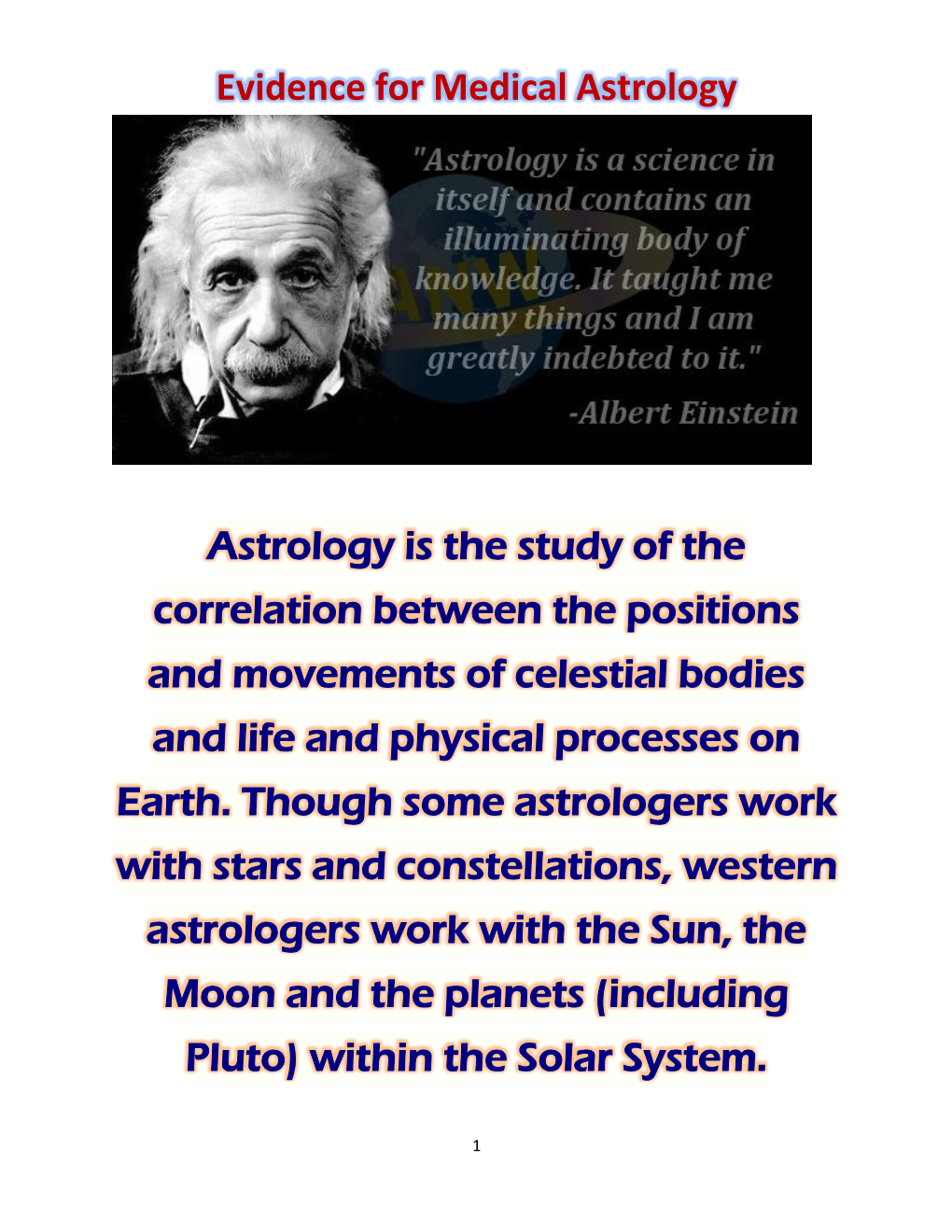 Evidence for Medical Astrology.Pdf