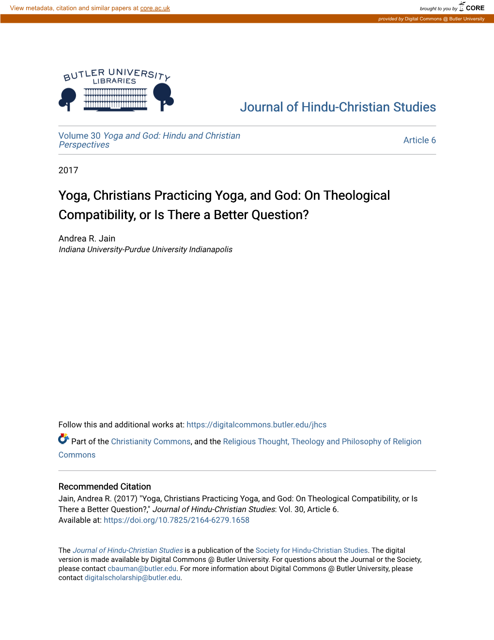 Yoga, Christians Practicing Yoga, and God: on Theological Compatibility, Or Is There a Better Question?