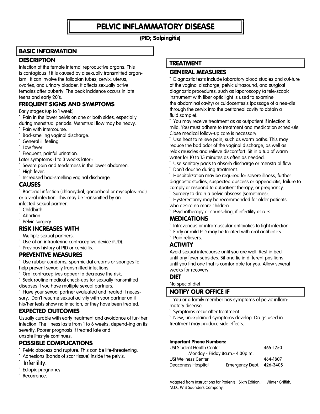 PELVIC INFLAMMATORY DISEASE (PID; Salpingitis)