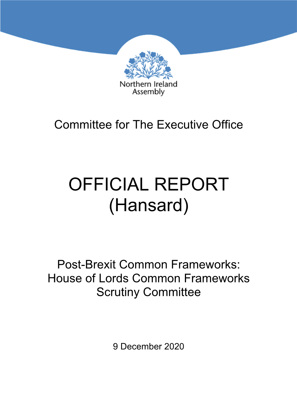 OFFICIAL REPORT (Hansard)