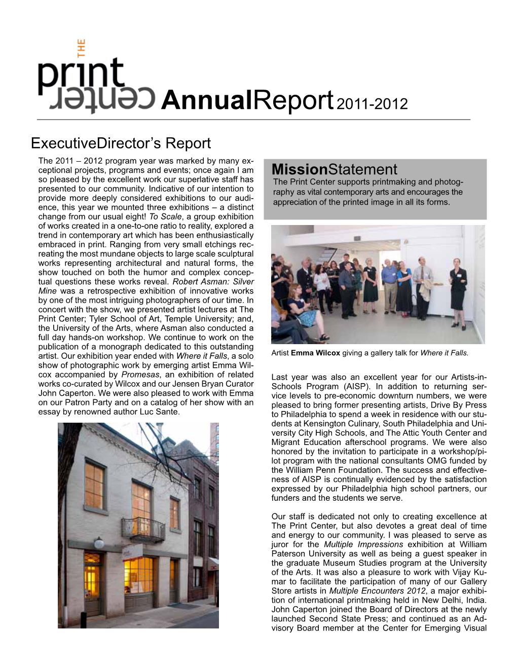 Annualreport2011-2012 Executivedirector's Report