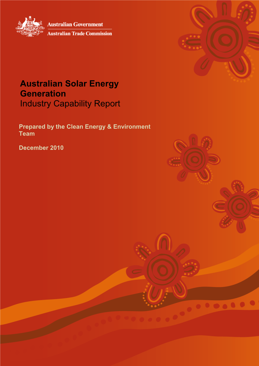 Australian Solar Energy Generation Industry Capability Report