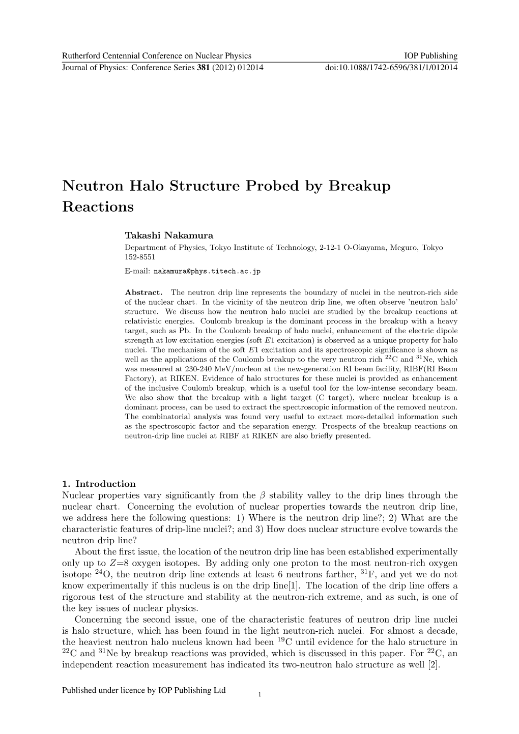 Neutron Halo Structure Probed by Breakup Reactions