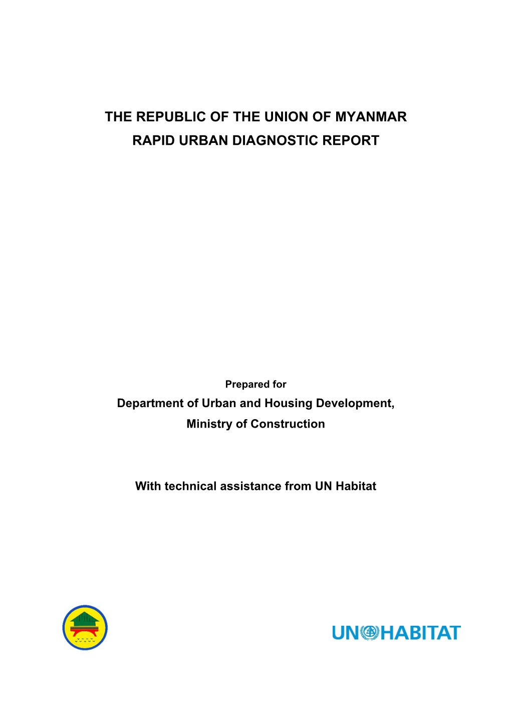 Rapid Urban Diagnostic Report