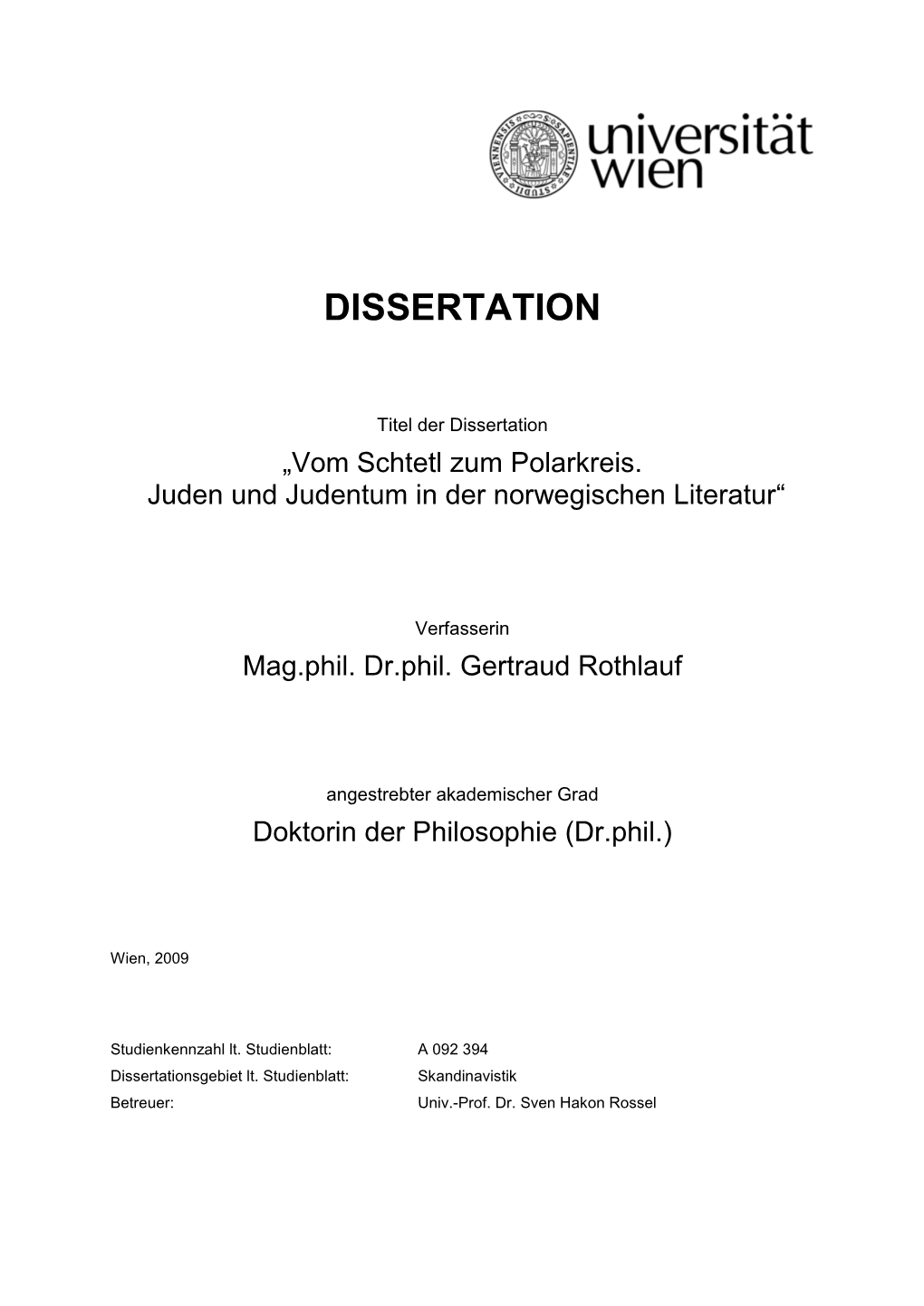 Dissertation