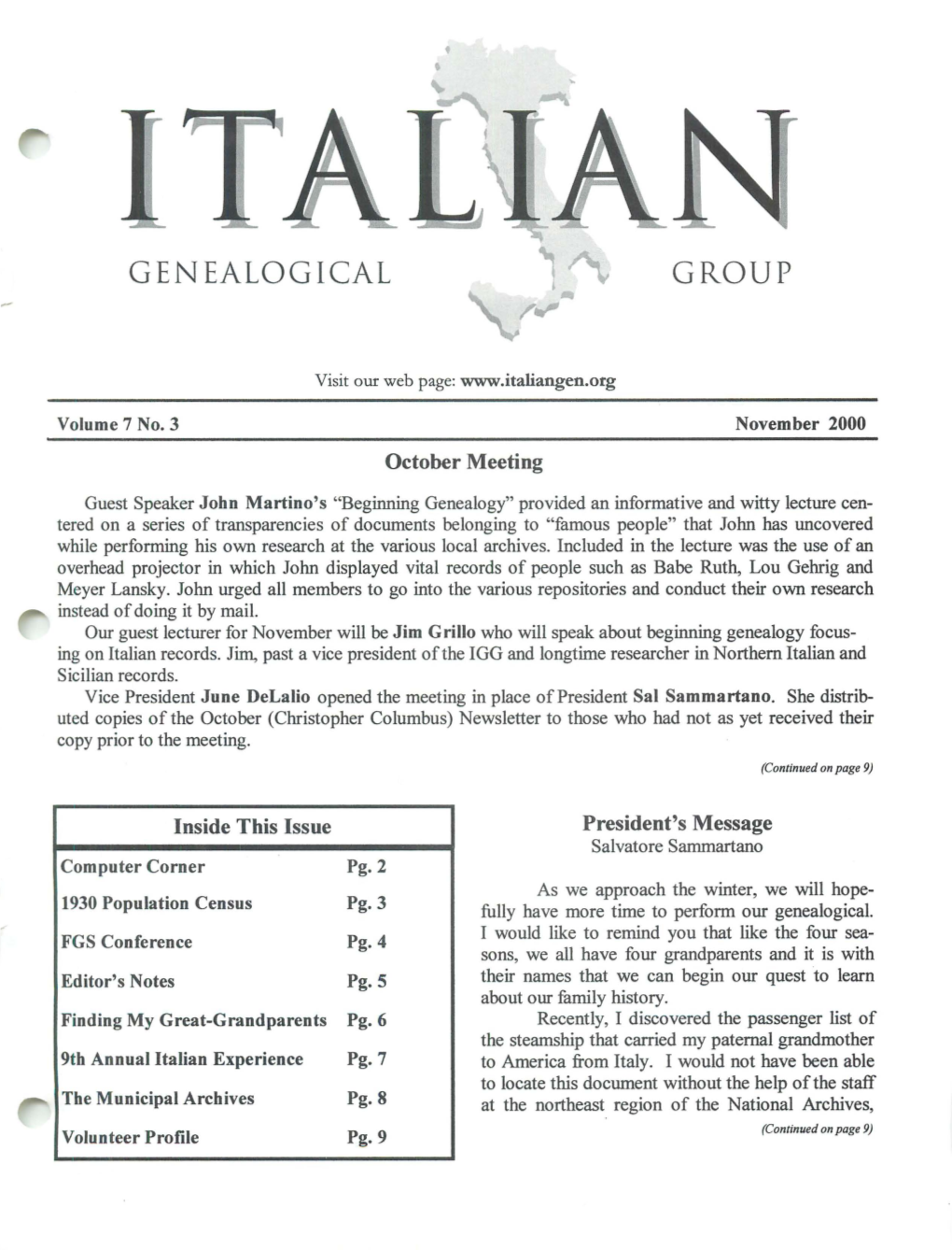 Italian Genealogical Group