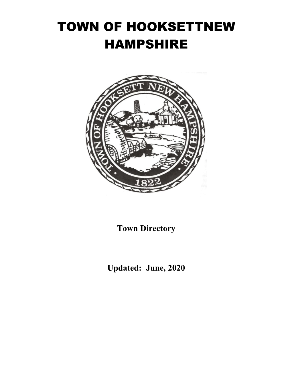Town Directory Updated: June, 2020