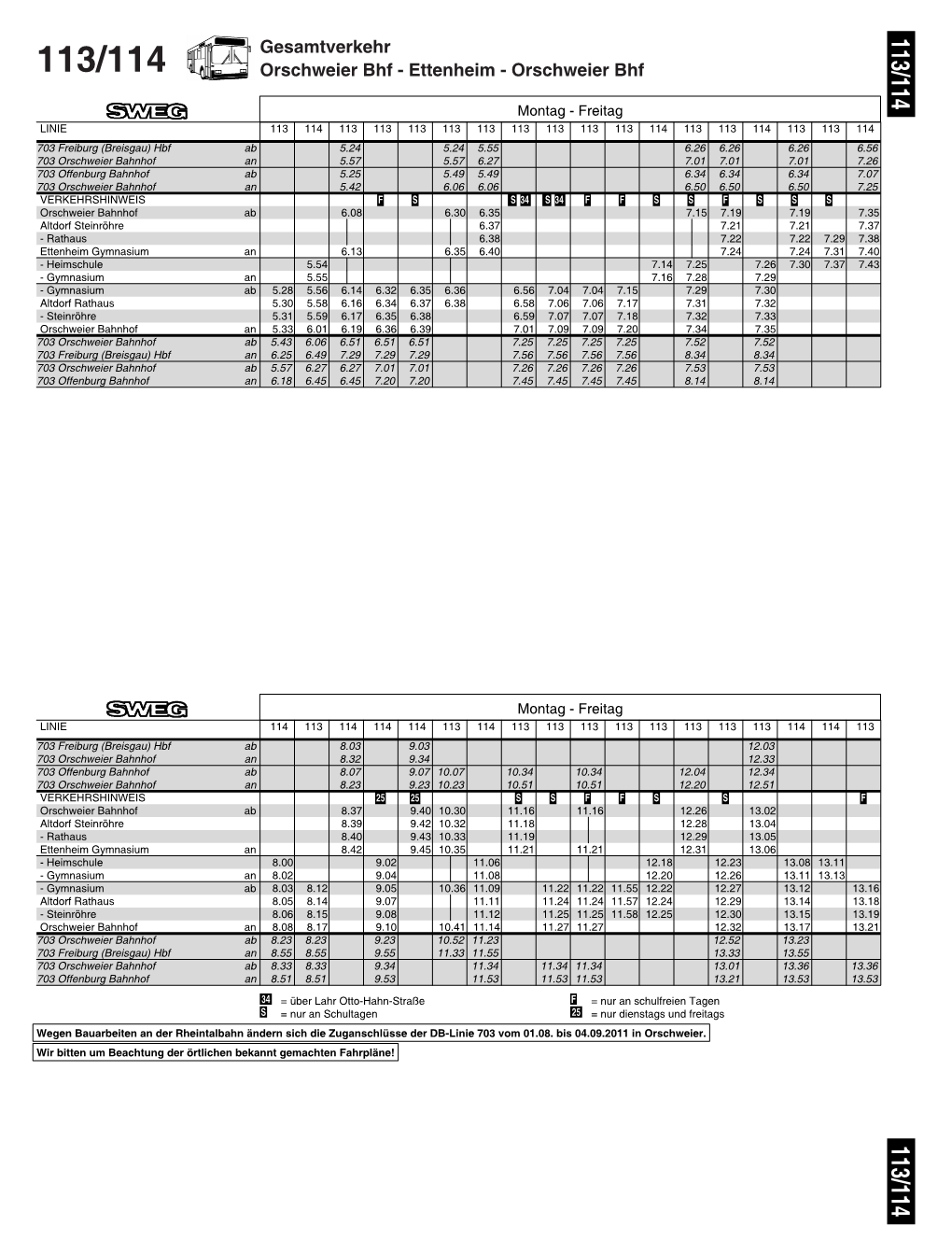 Gesamtverkehr Orschweier