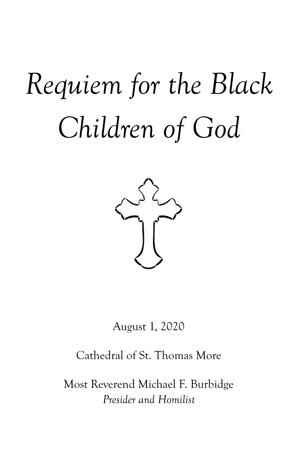 Requiem for the Black Children of God